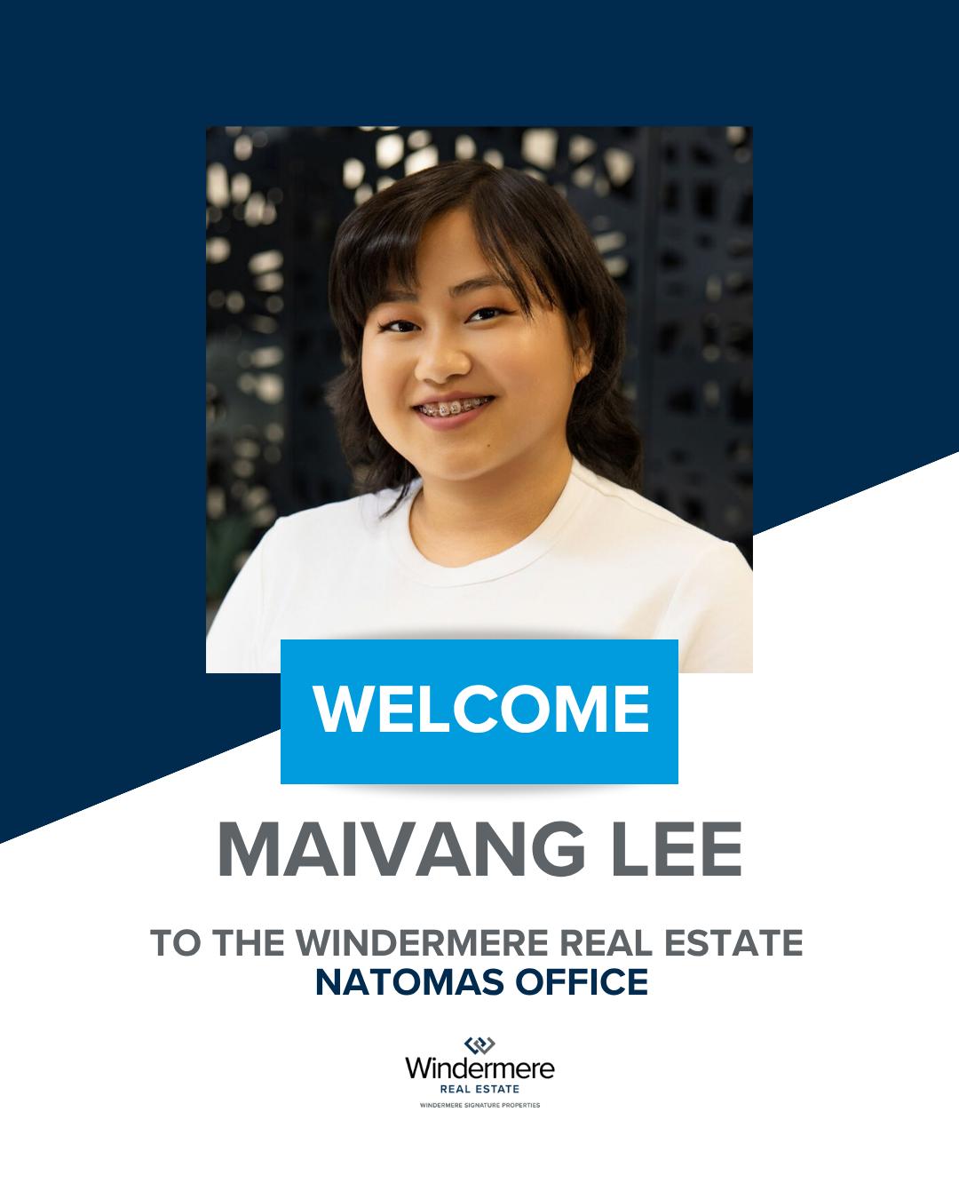 Join us in welcoming Maivang Lee to the Windermere Natomas office! 
Her positive attitude and work ethic make her a great fit. 
We look forward to seeing all that she accomplishes! 💫